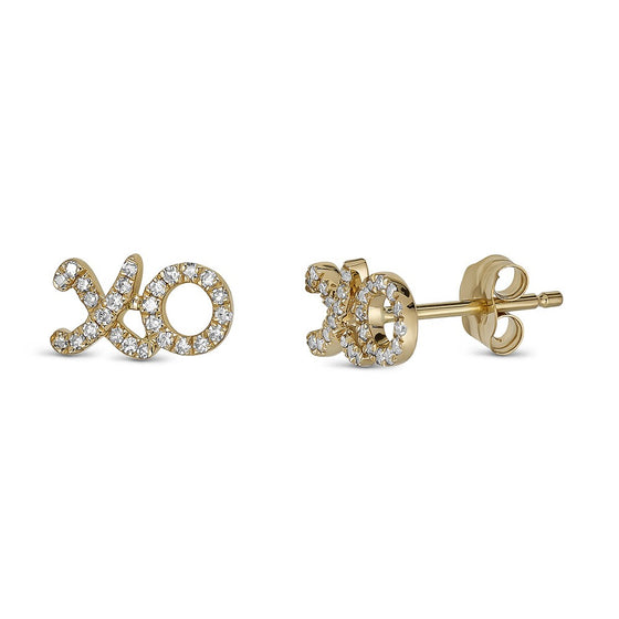 Charmed XO Diamond Stud Earrings