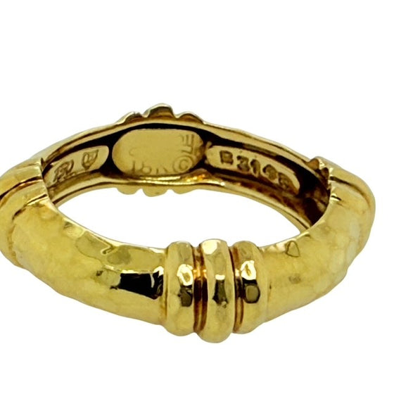 Henry Dunay Faceted Gold Band