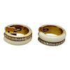 Paul Morelli Diamond and Enamel Hoop Earrings