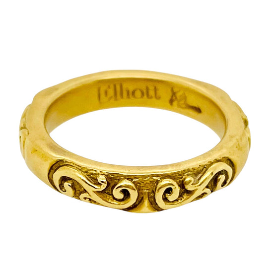 Elliott Band with Scroll Design