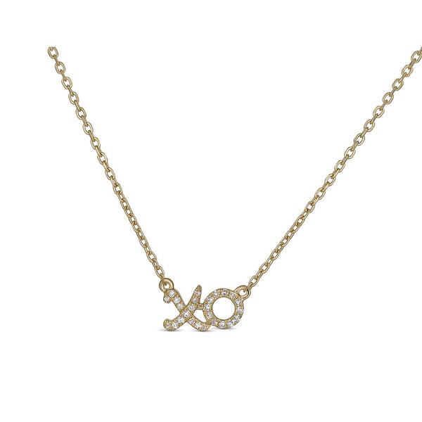 White Gold Diamond XO Necklace for Women | Jennifer Meyer