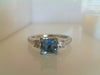 Aquamarine and Diamond Ring