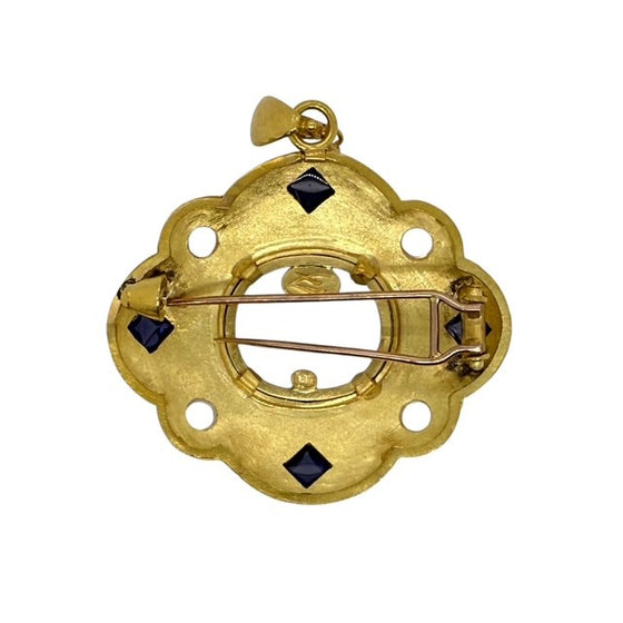 Elizabeth Locke Venetian Glass Intaglio Brooch