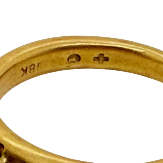 Gold Band with Black Pearl, by Me & Ro