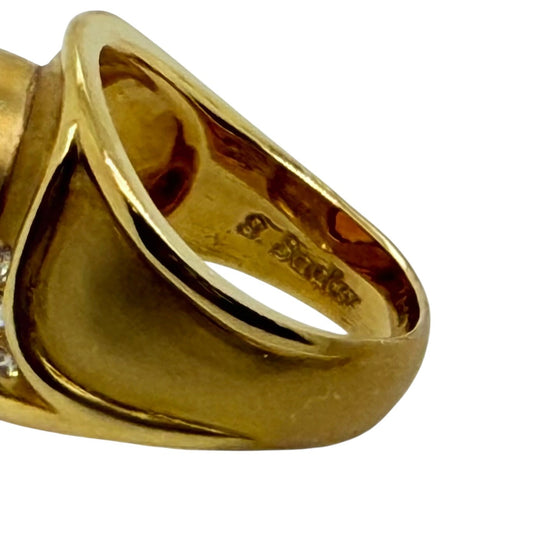 Citrine and Diamond Ring, By Susan Sadler