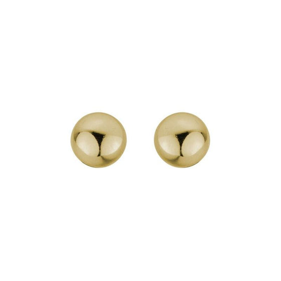 5mm Gold Ball Stud Earrings