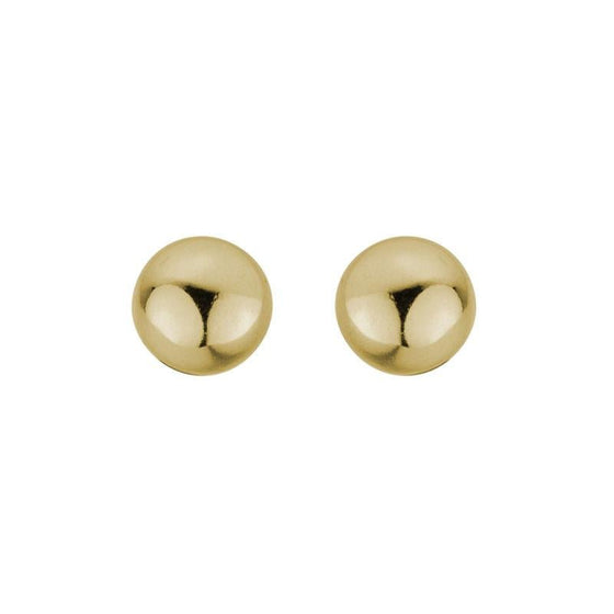 7mm Gold Ball Stud Earrings