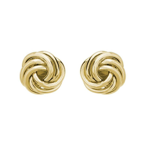 11.5mm Gold Knot Studs