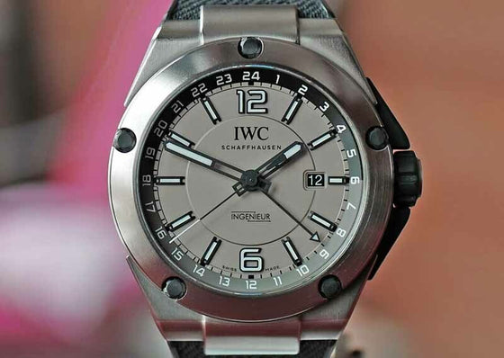 IWC Ingenieur Dual Time Titanium Grey Dial 45mm