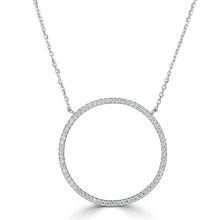  Diamond Circle Outline Necklace