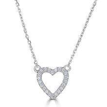  Diamond Heart Outline Necklace