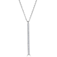  Diamond Vertical Bar Necklace