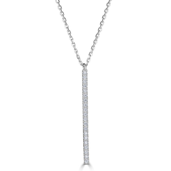 Diamond Vertical Bar Necklace