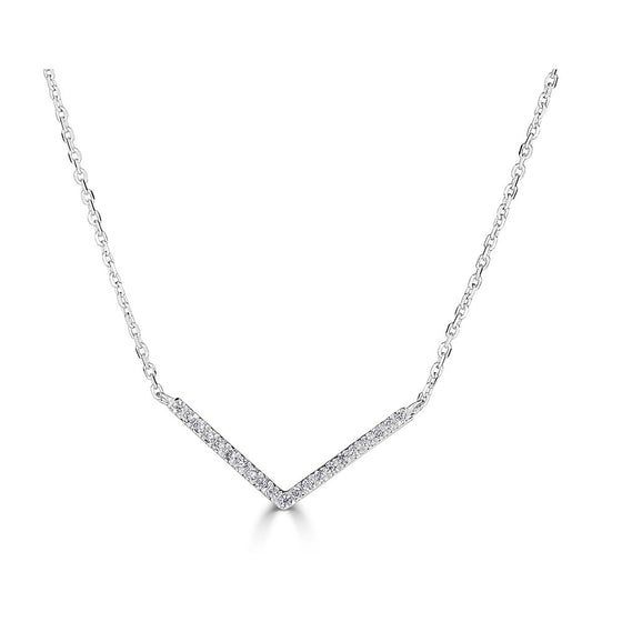 Diamond V Shape Necklace