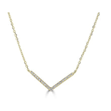  Diamond V Shape Necklace