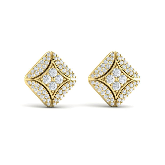 Vlora Star Diamond Cluster Stud Earrings