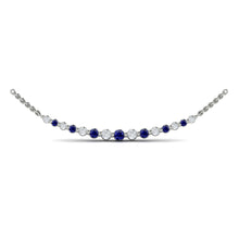  Adella Alternating Sapphire Necklace
