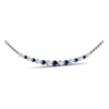 Adella Alternating Sapphire Necklace
