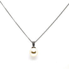  Pearl with Diamond Bail Necklace